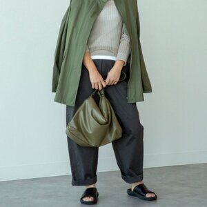 UNIQLO Cotton Wide Pants | Dark Gray Size 6 | Clare Waight Keller